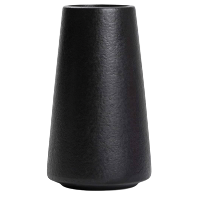 Small black ceramic vase 