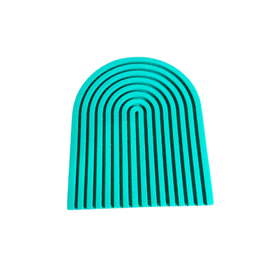 Wood green rainbow tray