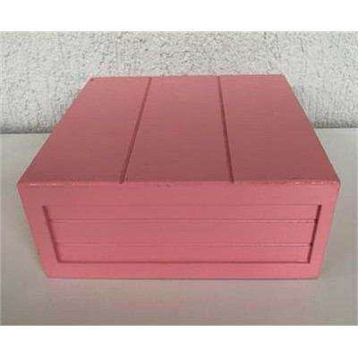 MDF Square Height Box Pink