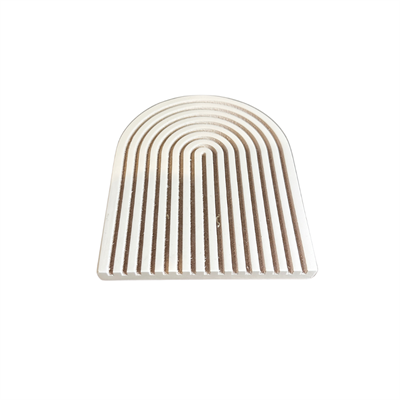 Wood rainbow light pink tray